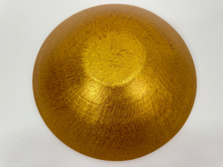 Gerrit Greve (1948-2024, Cardiff by the Sea, CA) Original Acrylic Sand Painted Vessel Bowl (These Were Coupled With His Paintings) 11.75W X 3H [Photo 6]