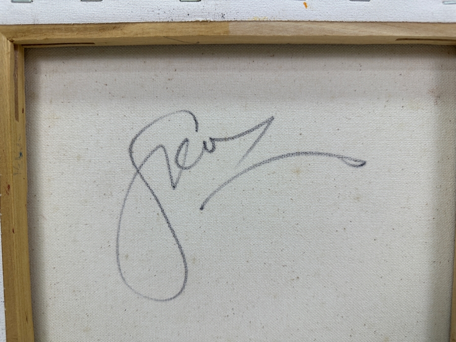 Gerrit Greve (1948-2024, Cardiff by the Sea, CA) (4) Original Acrylic Sand Paintings On Canvas 2010 Each 12' X 12' (Two Are Signed Verso) Estimate $576 - $720 [Photo 12]