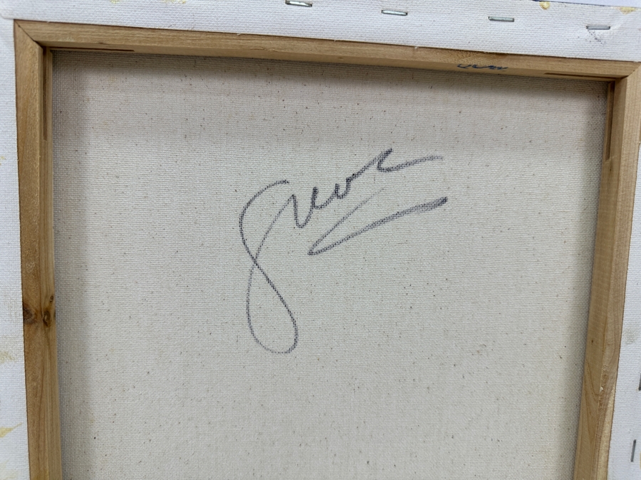 Gerrit Greve (1948-2024, Cardiff by the Sea, CA) (4) Original Acrylic Sand Paintings On Canvas 2010 Each 12' X 12' (Two Are Signed Verso) Estimate $576 - $720 [Photo 8]