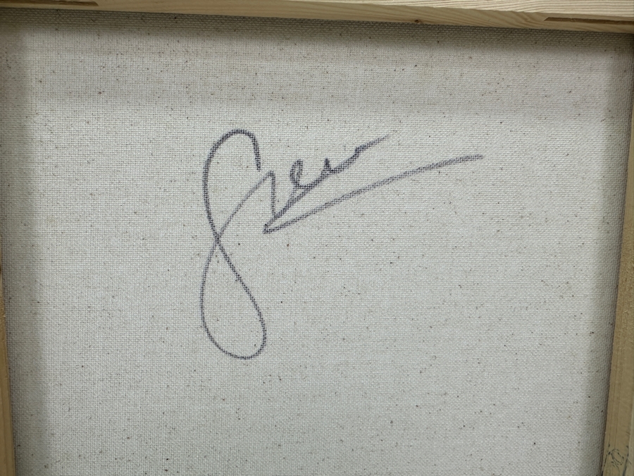 Gerrit Greve (1948-2024, Cardiff by the Sea, CA) (4) Original Acrylic Sand Paintings On Canvas 2010 Each 12' X 12' (Three Are Signed Verso) Estimate $576 - $720 [Photo 13]