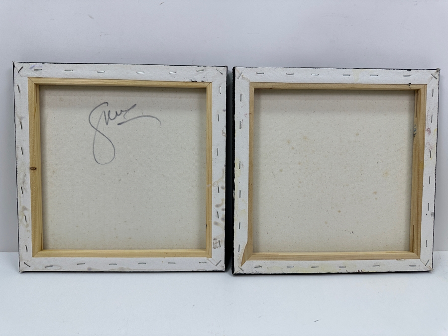 Gerrit Greve (1948-2024, Cardiff by the Sea, CA) (4) Original Acrylic Sand Paintings On Canvas 2010 Each 12' X 12' (Three Are Signed Verso) Estimate $576 - $720 [Photo 5]