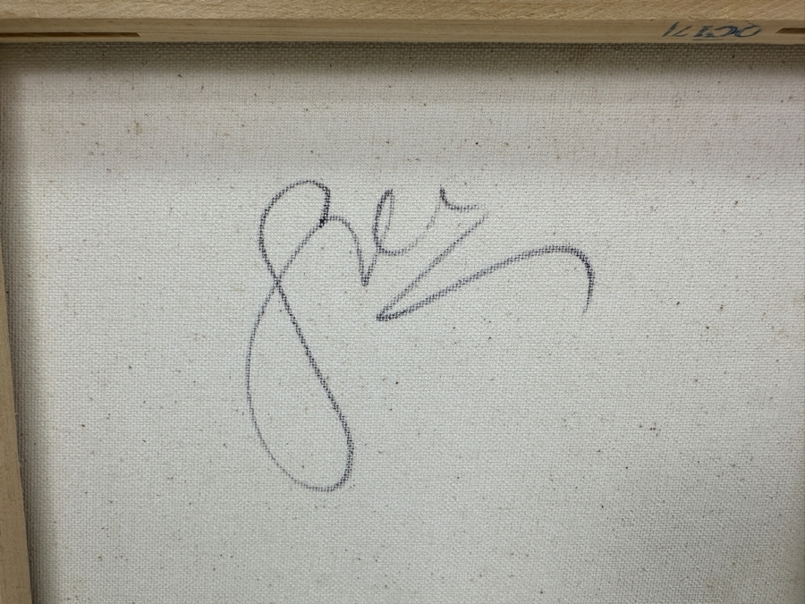 Gerrit Greve (1948-2024, Cardiff by the Sea, CA) (4) Original Acrylic Sand Paintings On Canvas 2010 Each 12' X 12' (Three Are Signed Verso) Estimate $576 - $720 [Photo 12]