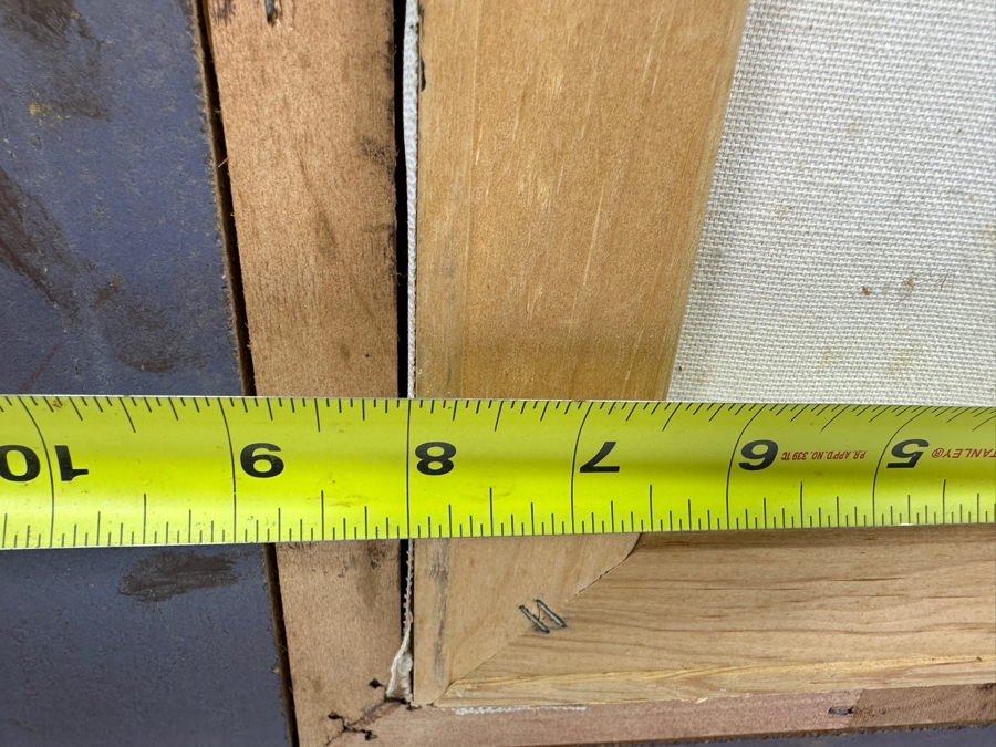 Gerrit Greve (1948-2024, Cardiff by the Sea, CA) Original Acrylic And Carbon Transfer Painting On Canvas Signed Lower Left 8' X 10' Framed 17' X 19' Estimate $80 - $100 [Photo 10]