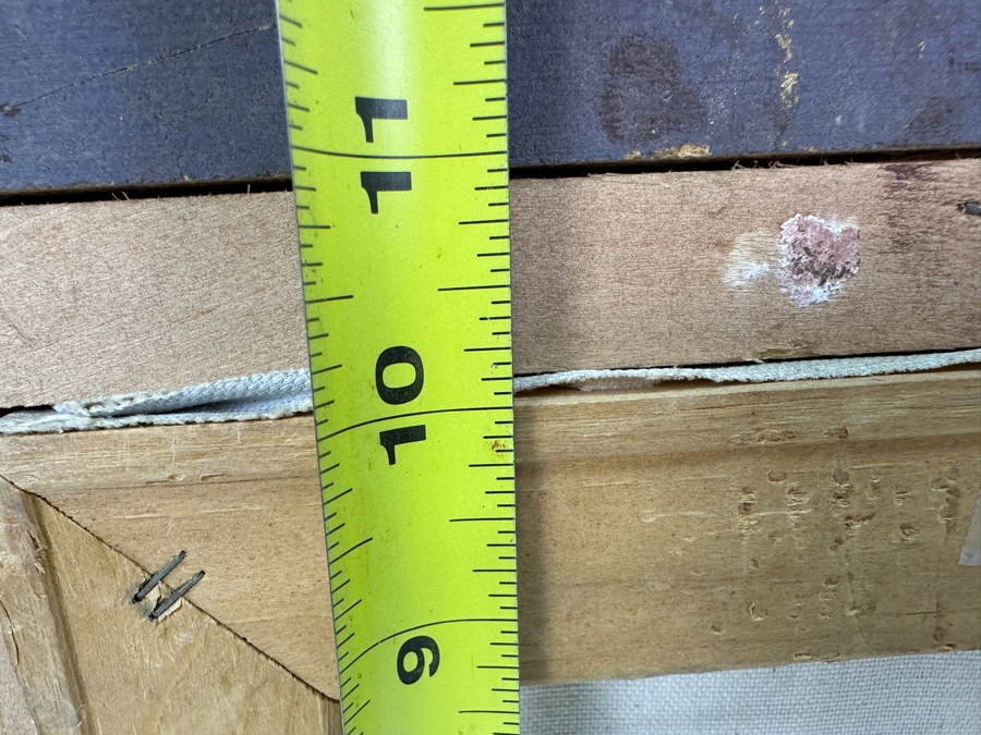 Gerrit Greve (1948-2024, Cardiff by the Sea, CA) Original Acrylic And Carbon Transfer Painting On Canvas Signed Lower Left 8' X 10' Framed 17' X 19' Estimate $80 - $100 [Photo 11]