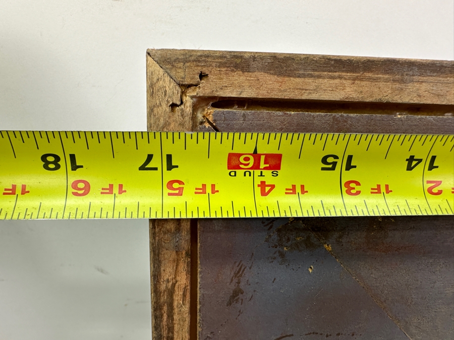 Gerrit Greve (1948-2024, Cardiff by the Sea, CA) Original Acrylic And Carbon Transfer Painting On Canvas Signed Lower Left 8' X 10' Framed 17' X 19' Estimate $80 - $100 [Photo 12]