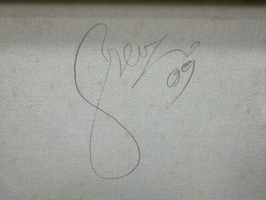 Gerrit Greve (1948-2024, Cardiff by the Sea, CA) Original Acrylic Painting On Canvas Titled 'Ocean Waves' 2009 Signed Verso 20' X 16' Estimate $320 - $400 [Photo 5]