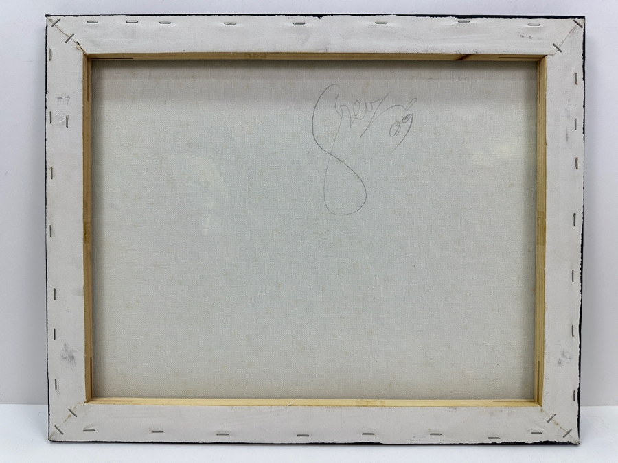 Gerrit Greve (1948-2024, Cardiff by the Sea, CA) Original Acrylic Painting On Canvas Titled 'Ocean Waves' 2009 Signed Verso 20' X 16' Estimate $320 - $400 [Photo 4]