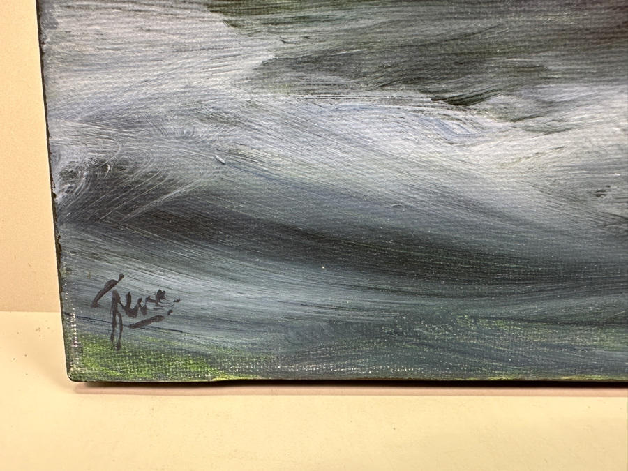 Gerrit Greve (1948-2024, Cardiff by the Sea, CA) Original Acrylic Painting On Canvas Titled 'Ocean Creation Study #6' 2005 Signed Lower Left And Verso 20' X 16' Estimate $320 - $400 [Photo 2]