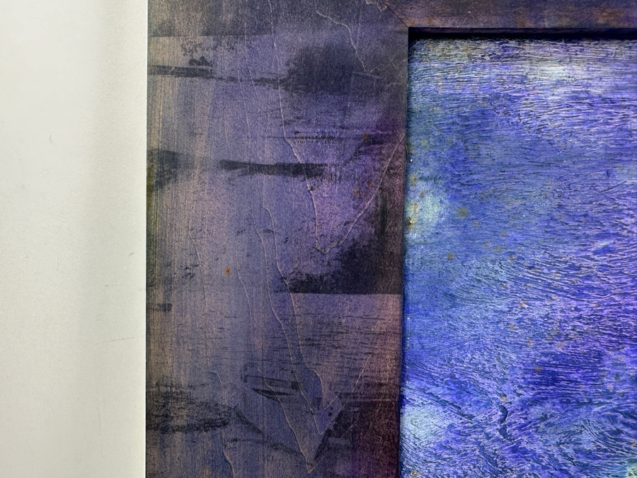 Gerrit Greve (1948-2024, Cardiff by the Sea, CA) Original Acrylic Painting On Canvas Titled 'Safe in the Storm' 1998 Signed Lower Left And Verso 16' X 12' Carbon Transfer Framed 23.5' X 20' Estimate $300 - $400 [Photo 12]