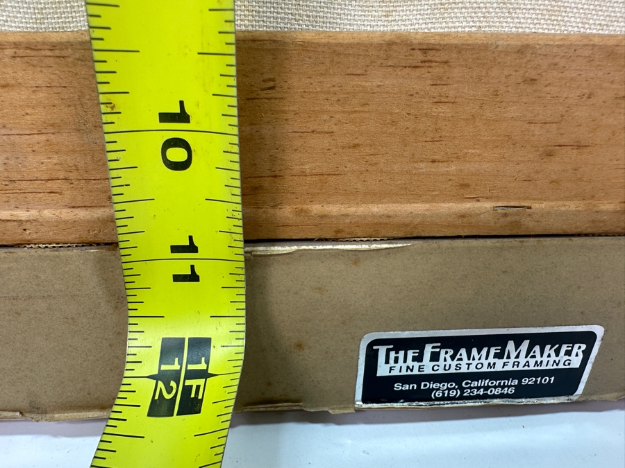 Gerrit Greve (1948-2024, Cardiff by the Sea, CA) Original Acrylic Painting On Canvas Titled 'Water Reeds Reflections'  Signed Lower Left And Verso 14' X 11' Framed 18' X 15' Estimate $154 - $193 [Photo 9]