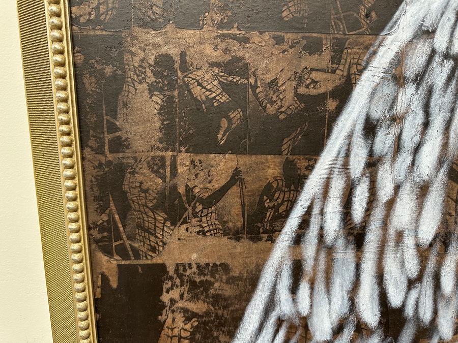 Gerrit Greve (1948-2024, Cardiff by the Sea, CA) Original Acrylic Painting On Canvas Titled 'Passage 5' 1996 Signed Verso 48' X 48' Framed 52.5' X 52.5' Estimate $2,304 - $2,880 [Photo 6]