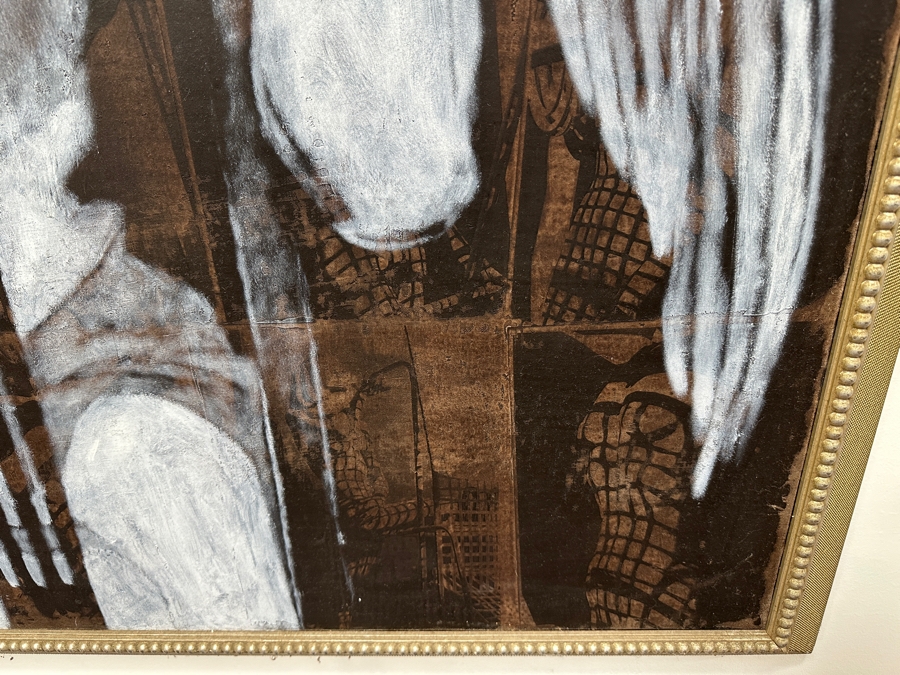 Gerrit Greve (1948-2024, Cardiff by the Sea, CA) Original Acrylic Painting On Canvas Titled 'Passage 5' 1996 Signed Verso 48' X 48' Framed 52.5' X 52.5' Estimate $2,304 - $2,880 [Photo 12]