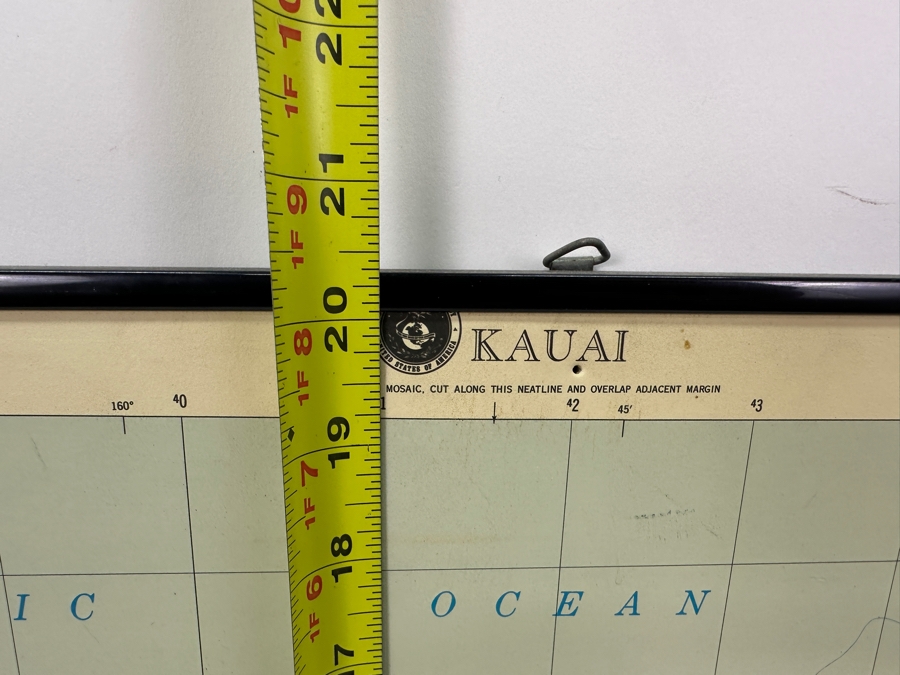 Vintage Kauai Topographic Map 29' X 20' [Photo 10]