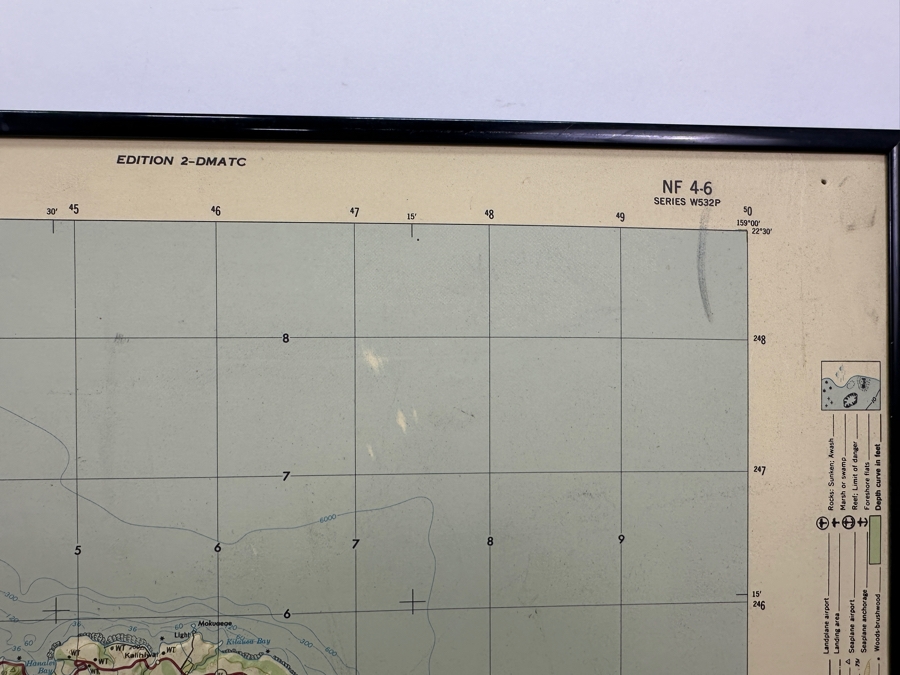 Vintage Kauai Topographic Map 29' X 20' [Photo 6]