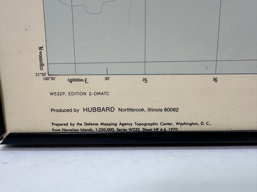 Vintage Kauai Topographic Map 29' X 20' [Photo 7]
