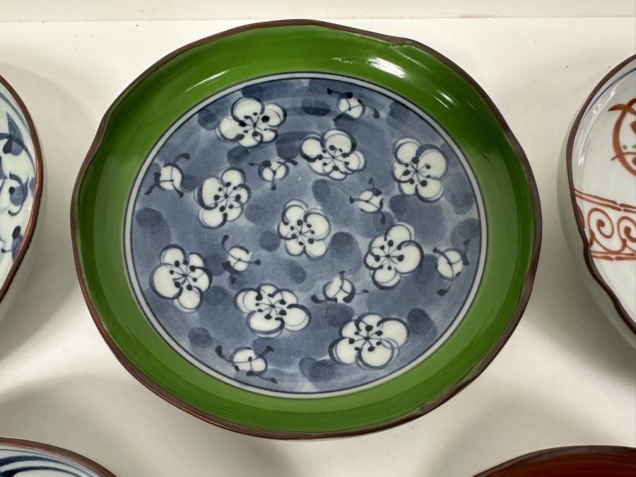 (5) Hand Painted Japanese Dessert Plates 6'W [Photo 4]