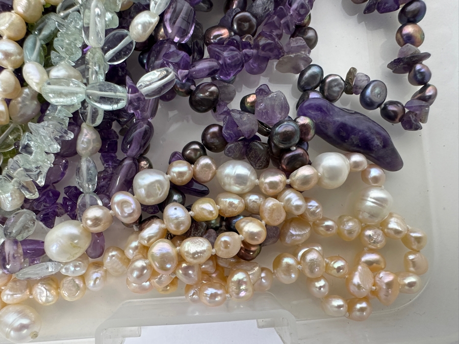 Large Collection Of Various Pearls And Various Stone Beads [Photo 5]