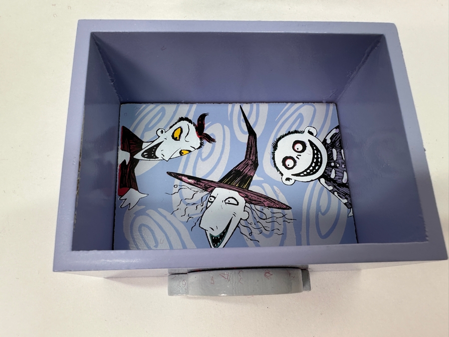 Tim Burton's The Nightmare Before Christmas Haunted Mansion Holiday September 30, 2004 Disneyland Resort 6-Drawer Chest With Various Disney Trading Pins In Each Drawer 4W X 3D X 11.75H [Photo 10]