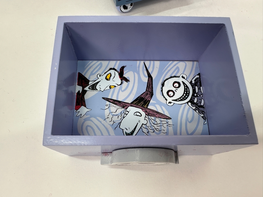 Tim Burton's The Nightmare Before Christmas Haunted Mansion Holiday September 30, 2004 Disneyland Resort 6-Drawer Chest With Various Disney Trading Pins In Each Drawer 4W X 3D X 11.75H [Photo 13]