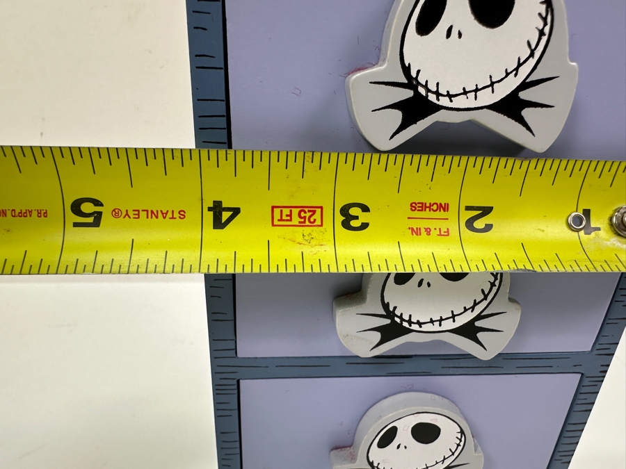 Tim Burton's The Nightmare Before Christmas Haunted Mansion Holiday September 30, 2004 Disneyland Resort 6-Drawer Chest With Various Disney Trading Pins In Each Drawer 4W X 3D X 11.75H [Photo 21]