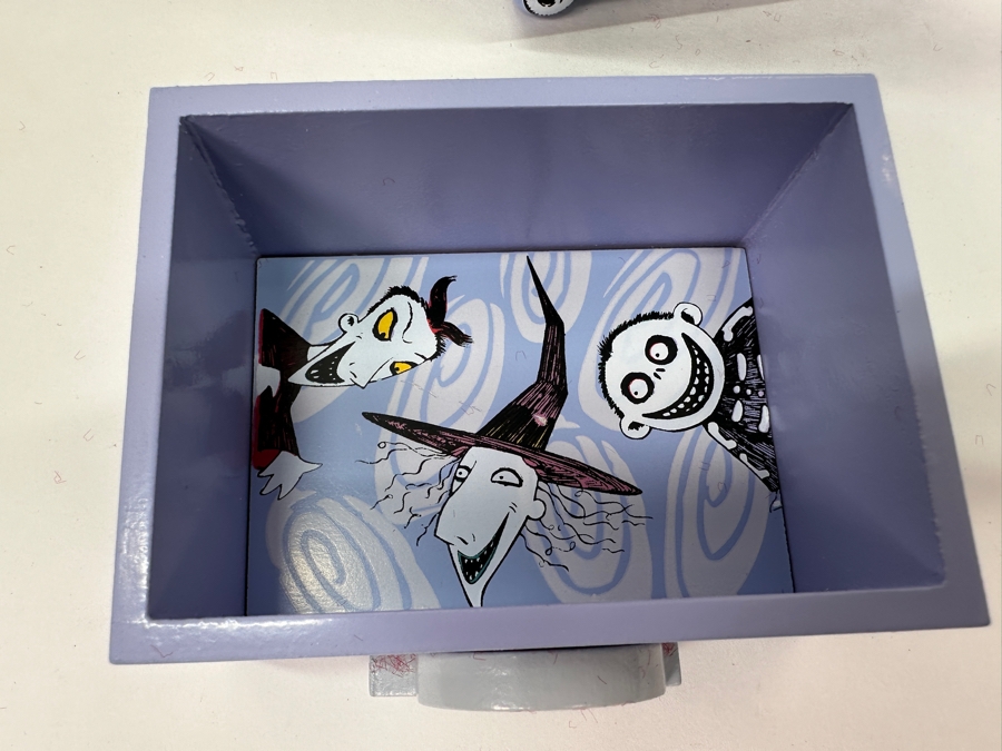 Tim Burton's The Nightmare Before Christmas Haunted Mansion Holiday September 30, 2004 Disneyland Resort 6-Drawer Chest With Various Disney Trading Pins In Each Drawer 4W X 3D X 11.75H [Photo 19]