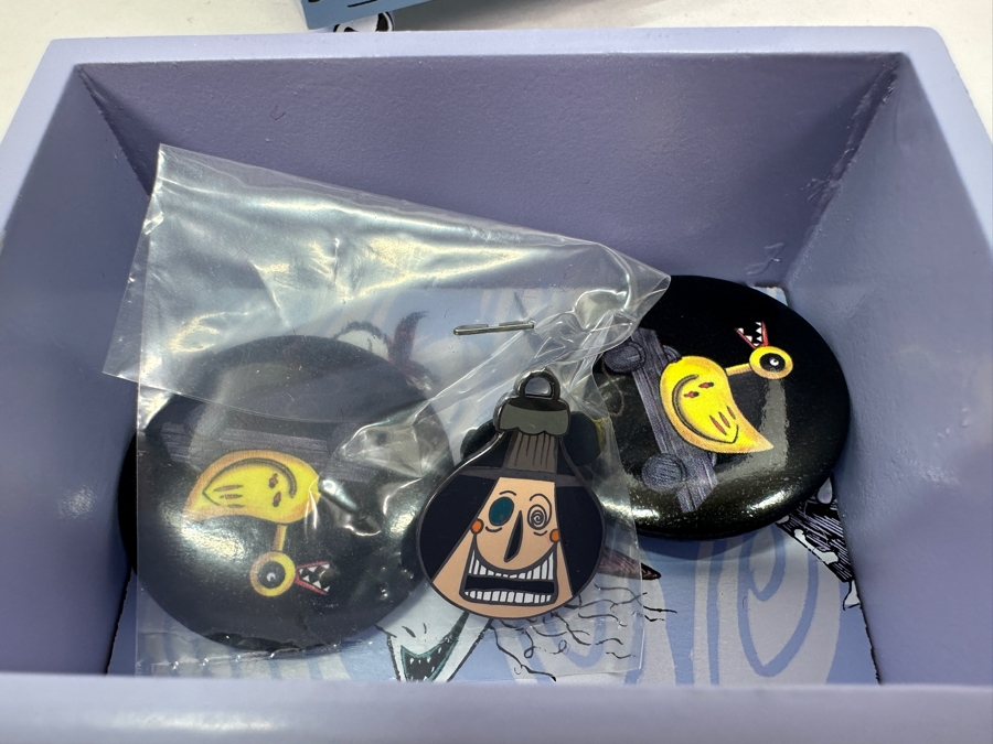 Tim Burton's The Nightmare Before Christmas Haunted Mansion Holiday September 30, 2004 Disneyland Resort 6-Drawer Chest With Various Disney Trading Pins In Each Drawer 4W X 3D X 11.75H [Photo 12]