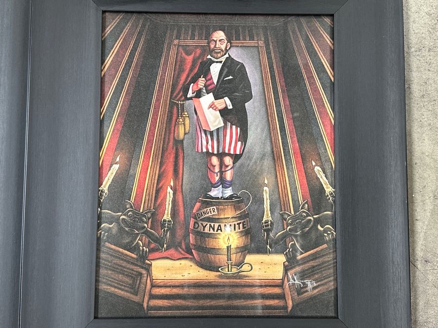 4-Piece Disneyland Haunted Mansion Print Set Individually Hand Signed And Framed 10.5 X 13.5 Framed 16.5 X 19 [Photo 10]