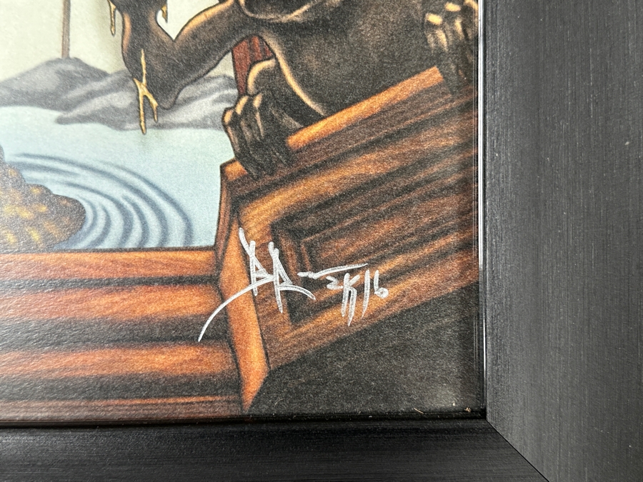 4-Piece Disneyland Haunted Mansion Print Set Individually Hand Signed And Framed 10.5 X 13.5 Framed 16.5 X 19 [Photo 6]