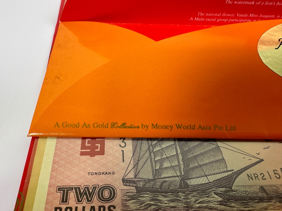 (6) Mint Uncirculated Singapore Two Dollar Bills The 'Ship' Series Paying Tribute To Merchant Shipping [Photo 8]