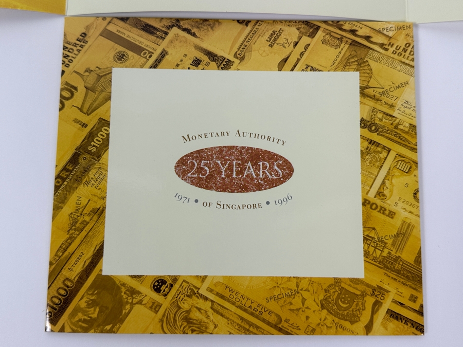 (3) Mint Uncirculated Singapore Twenty Five Dollars Bills Commemorating 25 Years Of Singapore 1971-1996 [Photo 9]