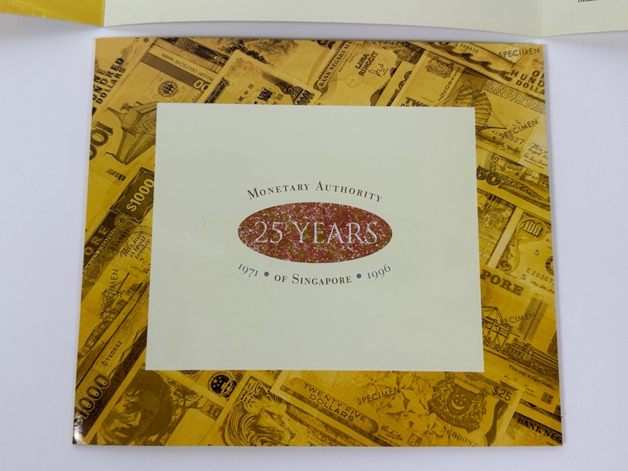 (3) Mint Uncirculated Singapore Twenty Five Dollars Bills Commemorating 25 Years Of Singapore 1971-1996 [Photo 9]