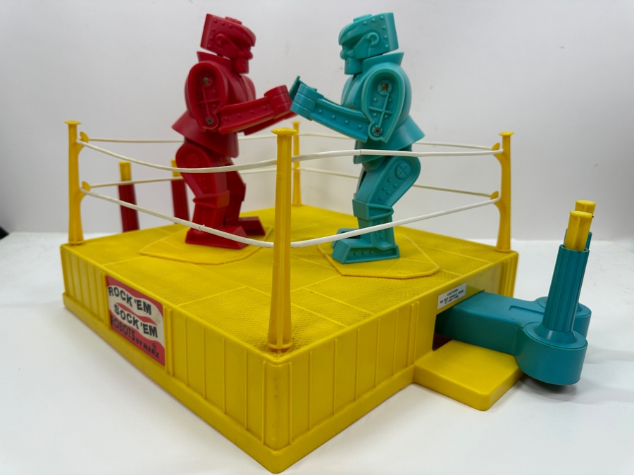 Vintage Rock 'Em Sock 'Em Robots Boxing Toy By Marx Working In Great Condition 20'W X 15'D X 12'H [Photo 13]