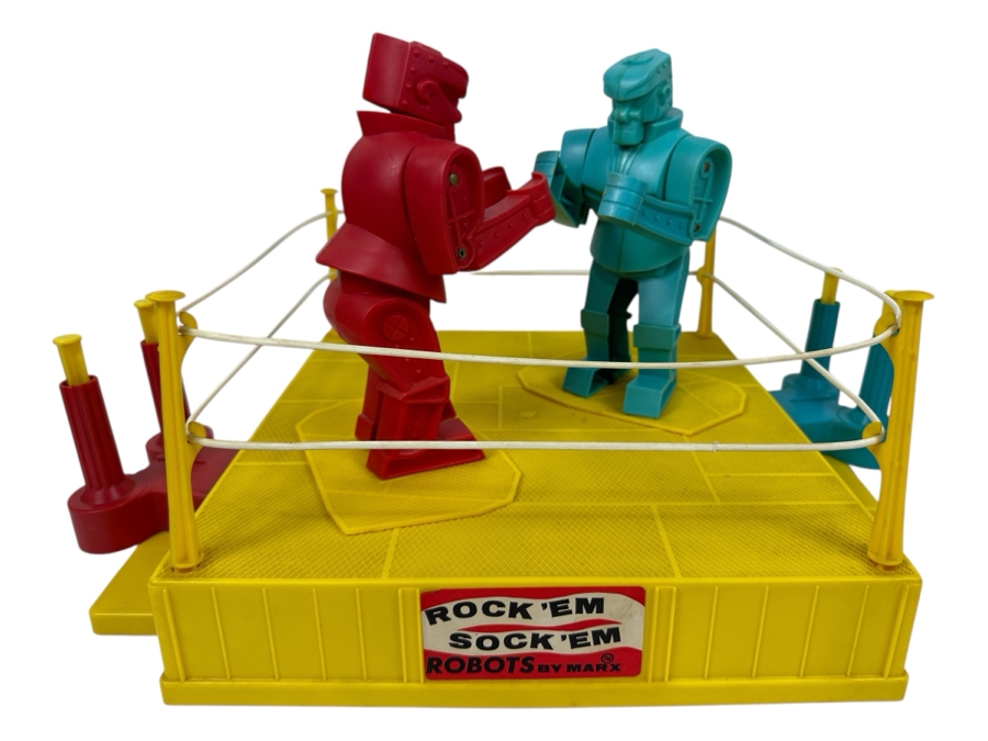 Vintage Rock 'Em Sock 'Em Robots Boxing Toy By Marx Working In Great Condition 20'W X 15'D X 12'H [Photo 1]