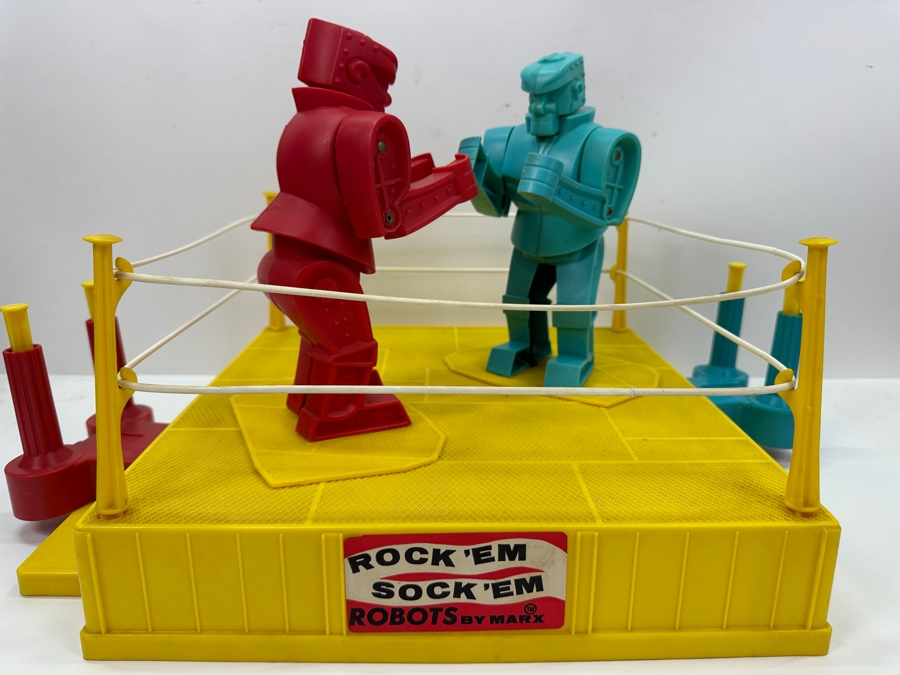 Vintage Rock 'Em Sock 'Em Robots Boxing Toy By Marx Working In Great Condition 20'W X 15'D X 12'H [Photo 4]
