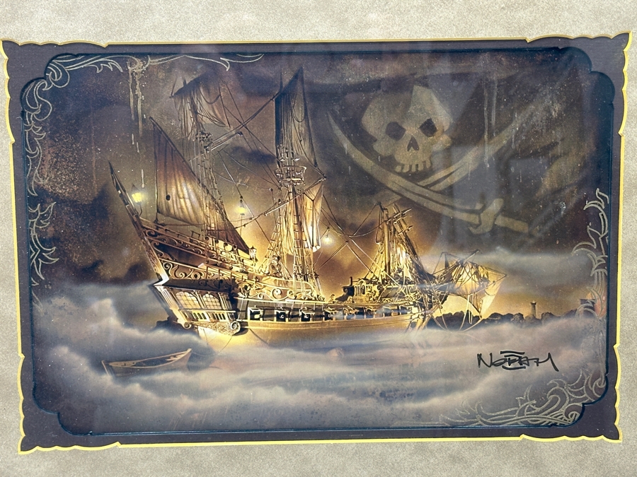 The Art Of Disney Theme Parks Print Wicked Wench By Noah 13.5 X 9 Framed 21 X 16.5 [Photo 4]