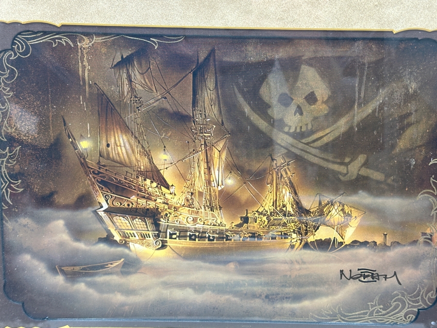 The Art Of Disney Theme Parks Print Wicked Wench By Noah 13.5 X 9 Framed 21 X 16.5 [Photo 5]