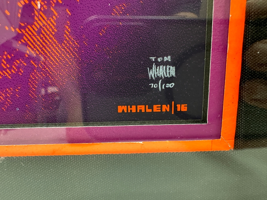 Tom Whalen Artist Signed Limited Edition Print 'Starship U.S.S. Enterprise NCC-1701 United Federation Of Planets' Numbered 70 Of 100 - 12' X 36' Nicely Framed 18' X 42' [Photo 5]