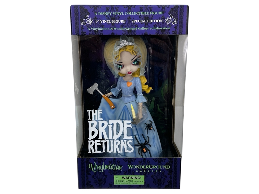 Disney Theme Park Vinyl Collectible 9' Figure Special Edition Disneyland The Haunted Mansion The Bride Returns A Vinylmation & WonderGround Gallery Collaboration [Photo 1]