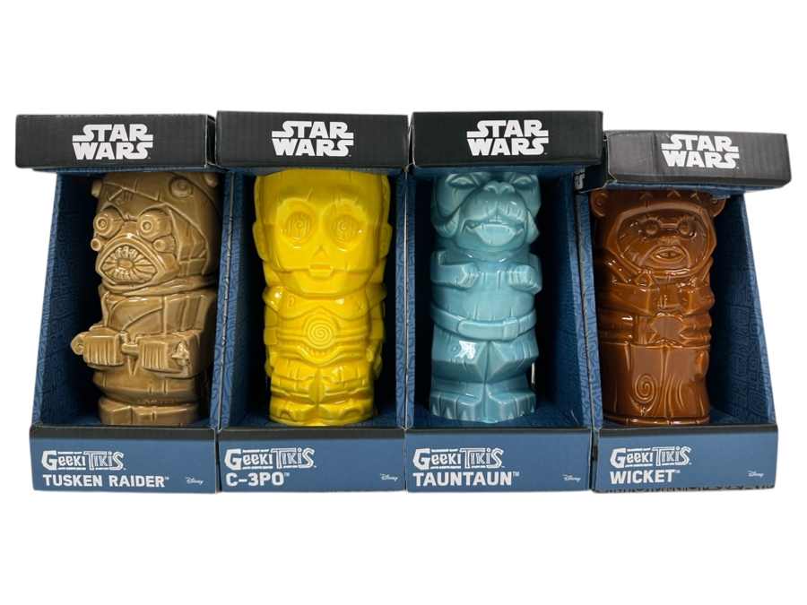 (4) Star Wars Geeki Tikis Mugs