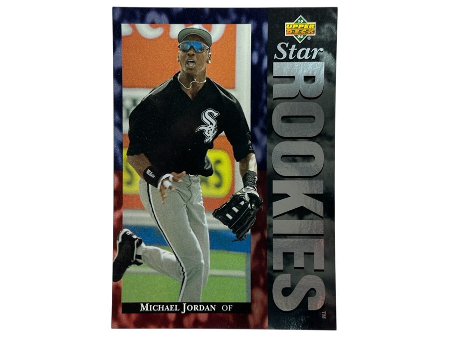 Limited Edition 1995 Upper Deck Oversized Michael Jordan Chicago White Sox Rookie MLB Baseball Card [Photo 1]