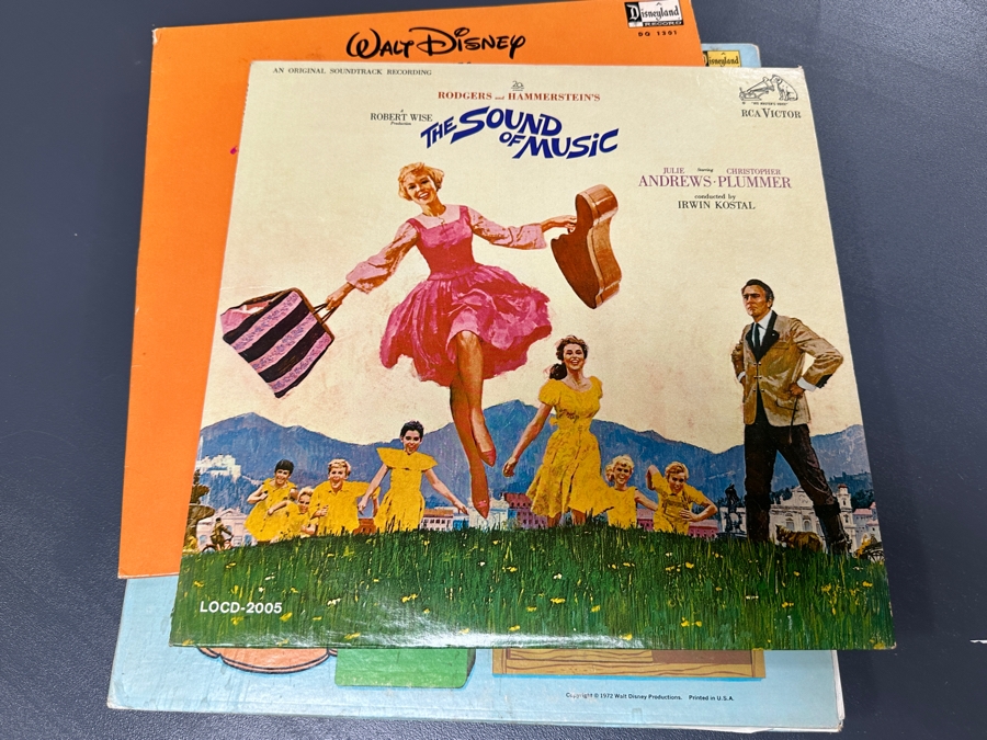 (9) Vintage Walt Disney Vinyl Records [Photo 10]