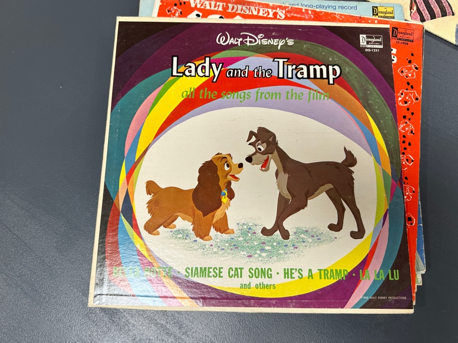 (9) Vintage Walt Disney Vinyl Records [Photo 7]