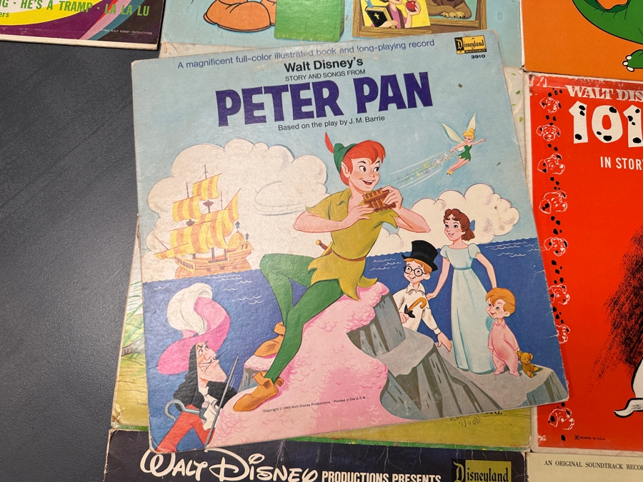 (9) Vintage Walt Disney Vinyl Records [Photo 4]