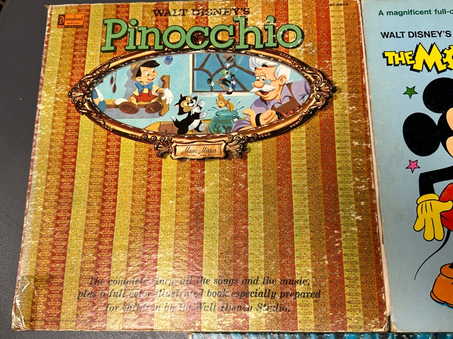 (5) Vintage Walt Disney Vinyl Records [Photo 6]