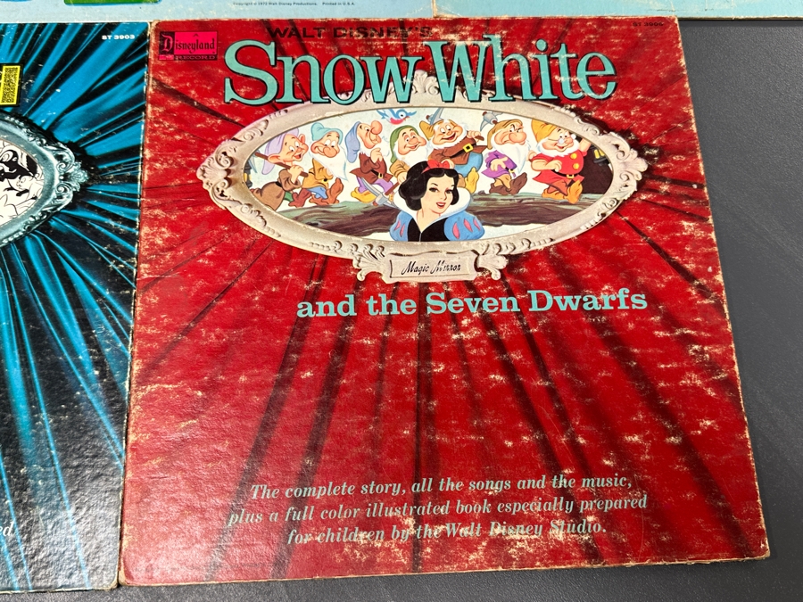(5) Vintage Walt Disney Vinyl Records [Photo 3]