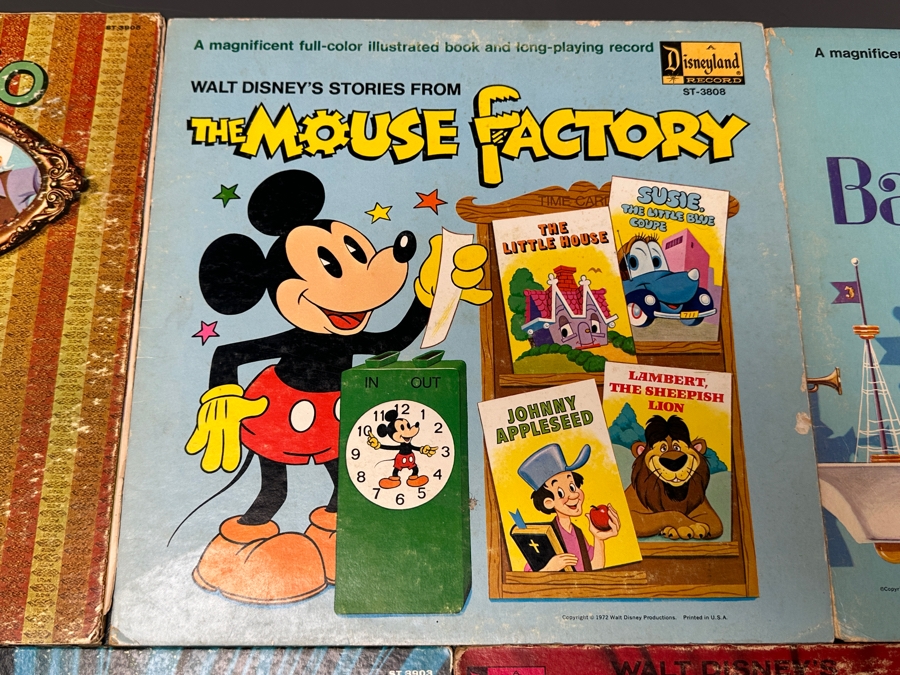 (5) Vintage Walt Disney Vinyl Records [Photo 5]