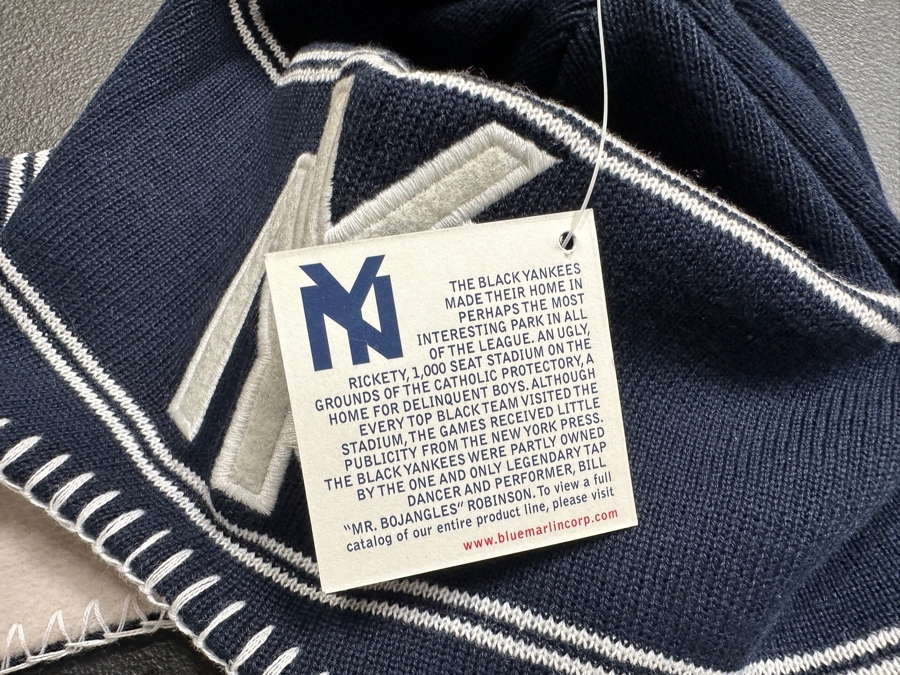 (4) New New York Black Yankees 1935 Retro Knit Hats By Blue Marlin [Photo 5]