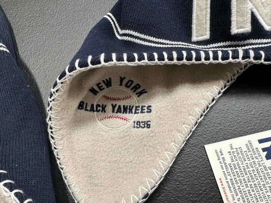 (4) New New York Black Yankees 1935 Retro Knit Hats By Blue Marlin [Photo 3]