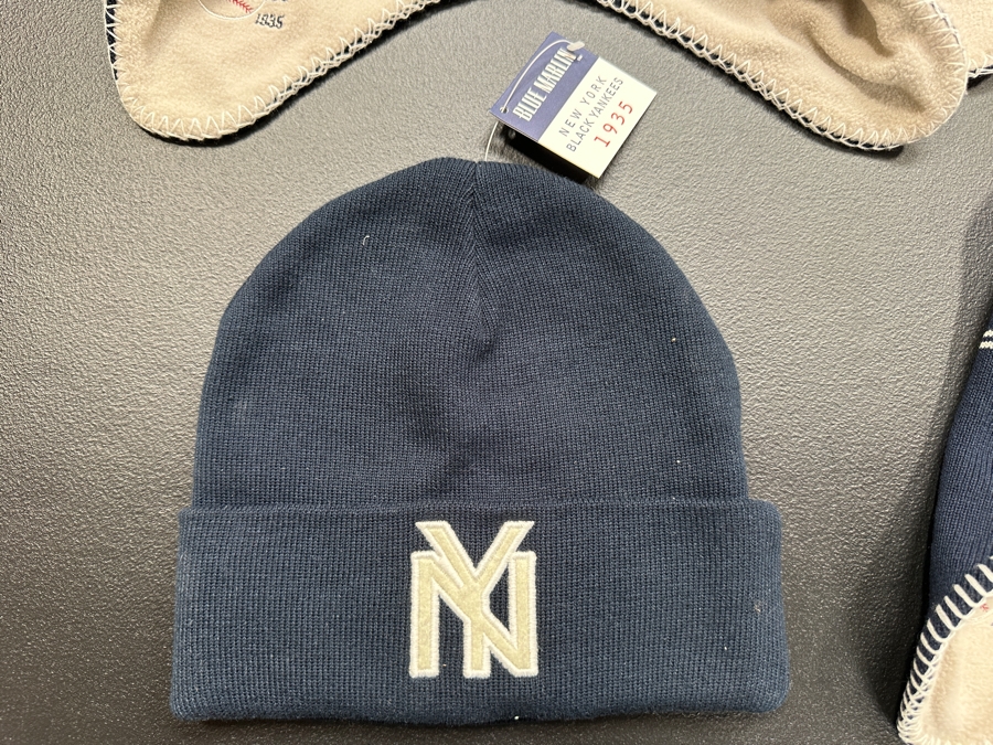 (4) New New York Black Yankees 1935 Retro Knit Hats By Blue Marlin [Photo 6]
