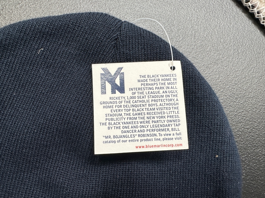 (4) New New York Black Yankees 1935 Retro Knit Hats By Blue Marlin [Photo 8]